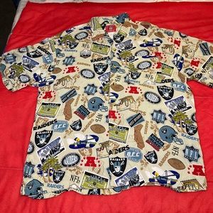 Oakland raiders Hawaii shirt large